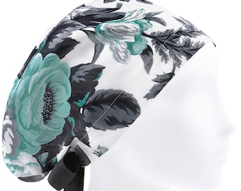 Scrub cap, surgical scrub hat, surgery caps, rose scrub hats