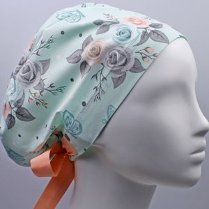 Scrub cap, scrub hat, surgery caps, floral surgical hats