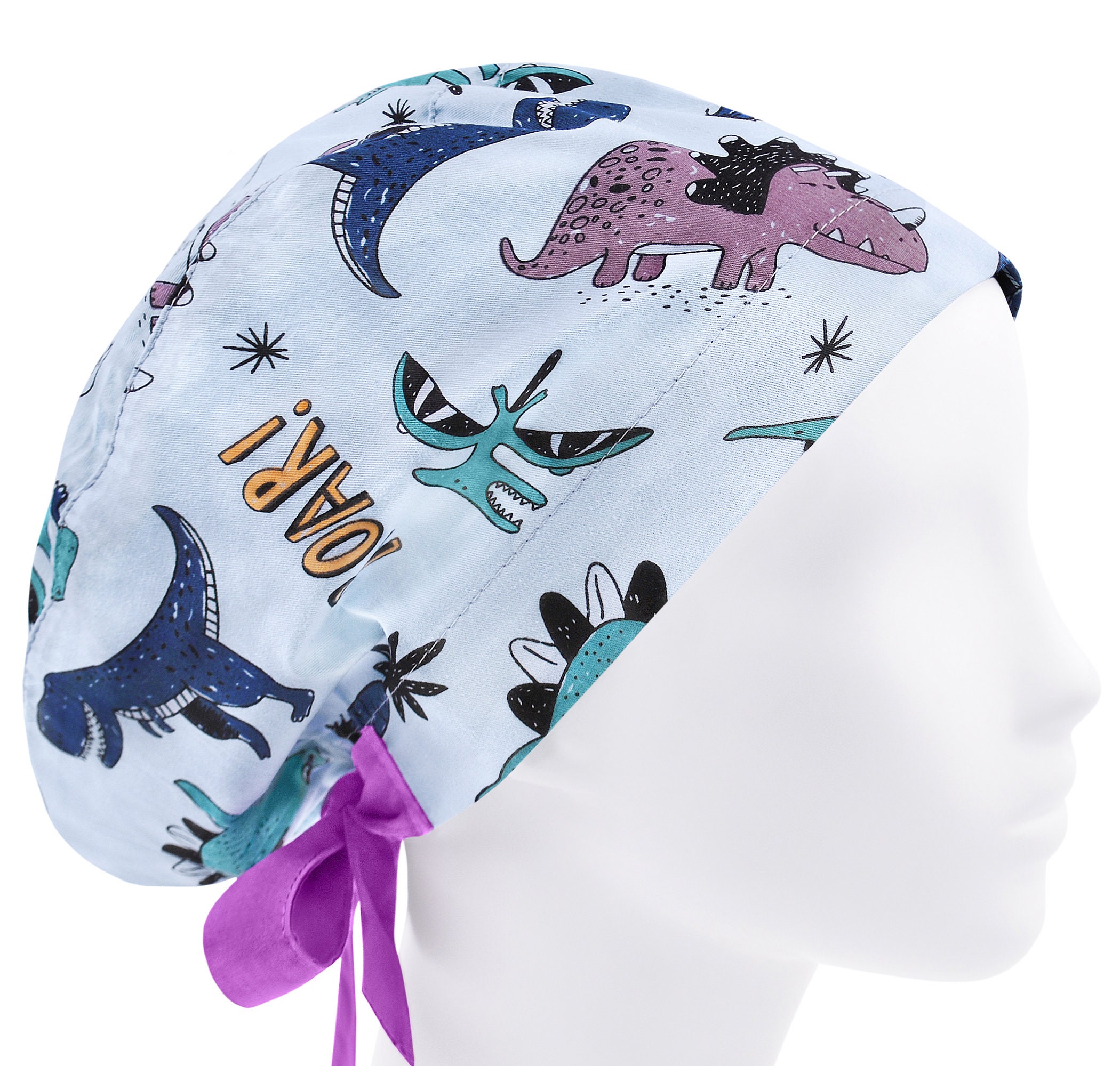 Scrub Hat Scrub Caps Scrub Hats for Women Dinosaur Surgery - Etsy