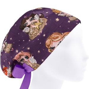 Scrub caps, scrub hats angel, surgical cap women, womens scrub hat