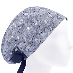 Surgical scrub cap, surgery caps, scrub hats, floral nurse hat