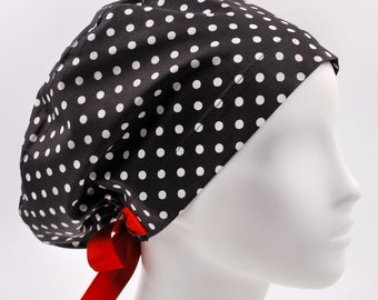 Scrub Caps Women,Adjustable Surgical Caps With Ponytail And Buttons - View #8