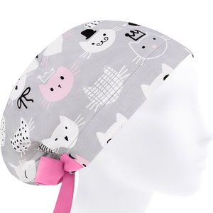 Scrub cap, scrub hats, surgery caps, cat surgical hat