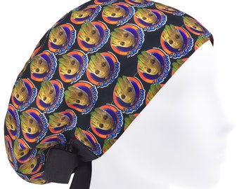 Gorros de quirófano de dibujos animados, gorros de quirófano divertidos, gorro quirúrgico para mujer, gorro de quirófano para mujer, gorro de enfermera de cómics