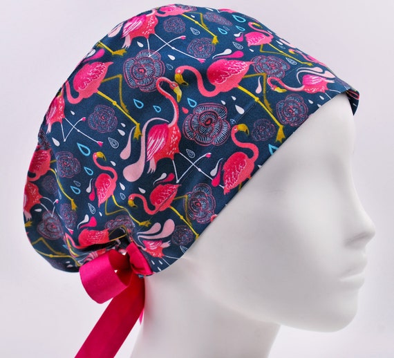 Scrub Hats Surgical Cap Flamingo Scrub 
