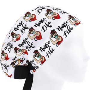 Nurse life scrub cap, surgical cap women, scrub caps womens, scrub hats, medical scrub hat