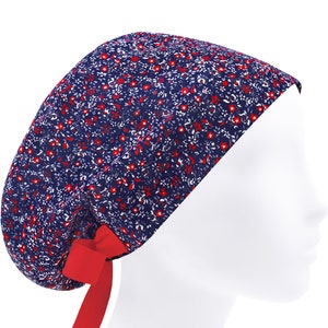 Scrub cap, scrub hat, surgery caps, surgical hats floral