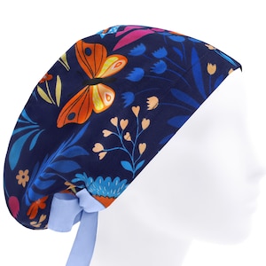 Surgical cap, scrub caps, scrub hats, surgery caps, butterfly nurse hat