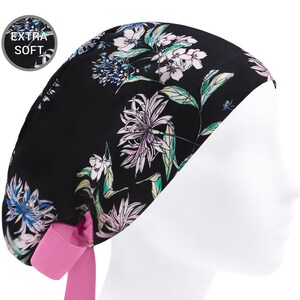 Scrub caps, scrub hat, surgery cap, surgical hats floral