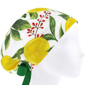 Scrub cap, scrub hats, surgery caps, lemon surgical hat