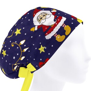 Christmas scrub cap, scrub hats, surgical cap women, nurse scrub hat