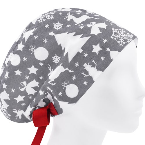 Christmas Scrub Cap Scrub Hats Surgical Cap Women Womens Etsy
