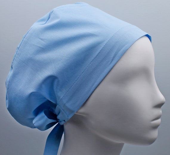 Scrub cap scrub hat surgery caps surgical hats solid blue | Etsy