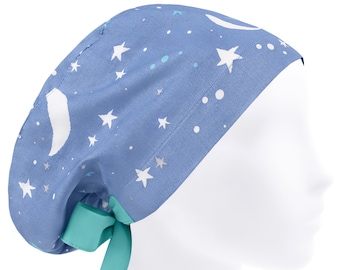 Scrub caps for women, scrub hats, surgical cap women, stars or hat