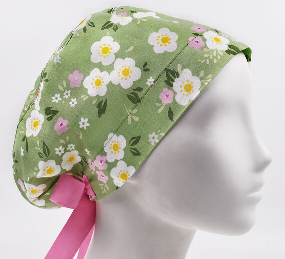 Scrub Cap Scrub Hat Surgery Caps Floral 