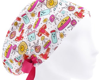 Casquette d'infirmière, bonnets de gommage, casquette chirurgicale pour femmes, bonnet de gommage pour gynécologue-obstétricienne, bonnets médicaux pour utérus, casquette de sperme de FIV REI