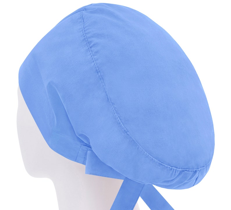 Scrub Cap Scrub Hat Surgery Caps Surgical Hats Solid Blue Etsy