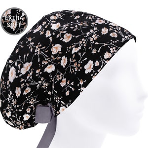 Womens scrub caps, scrub cap, surgical scrub hat, scrub hats floral