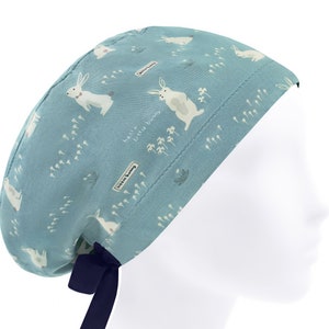 Bonnet européen pour gommage chirurgical en lapin, bonnet en coton pour infirmière ou chirurgien vétérinaire