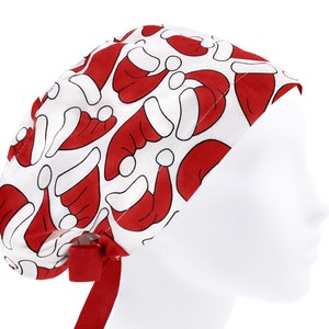 Christmas scrub cap, scrub hats, surgical cap women, womens scrub hat