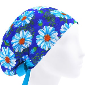 Surgical cap, scrub caps, scrub hats, daisy surgery caps
