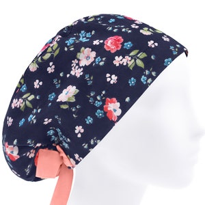 Surgical scrub cap, surgery caps, scrub hats, floral nurse hat