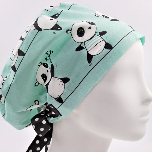 Scrub Hat Scrub Cap Surgery Caps Surgical Hats Panda Etsy