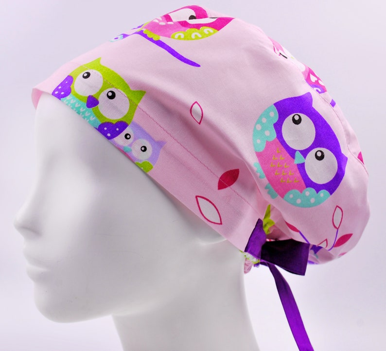 Scrub hat scrub cap surgery caps surgical hats owl Etsy