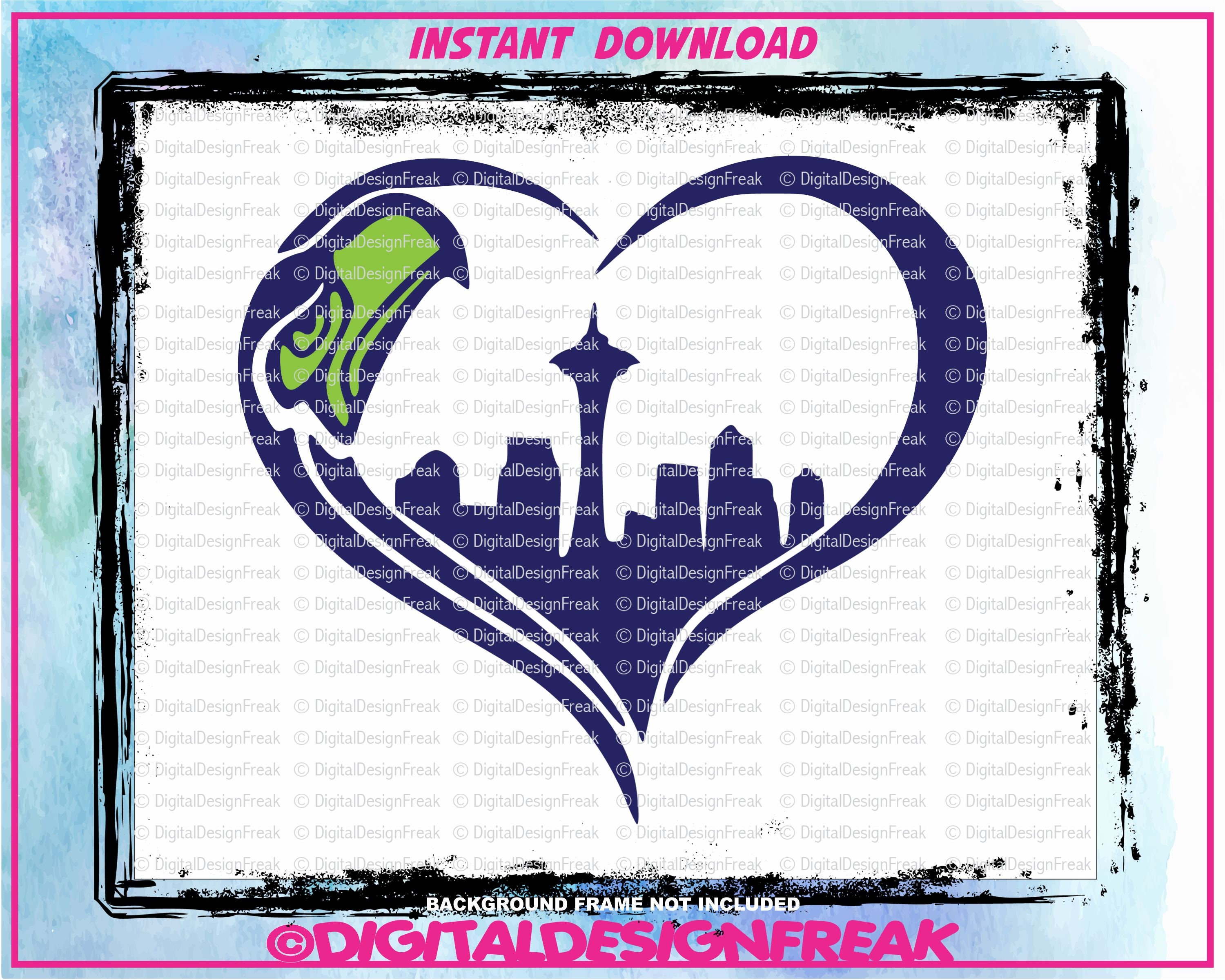 Seattle Seahawks Cut Files EPS SVG PNG Vector Etsy