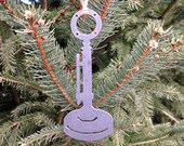Vintage Ham Radio Microphone Ornament, Metal Christmas Ornament, Holiday Decor
