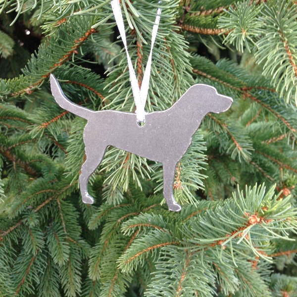 Labrador Retriever Dog Ornament, Metal Christmas Ornament, Personalized Gift