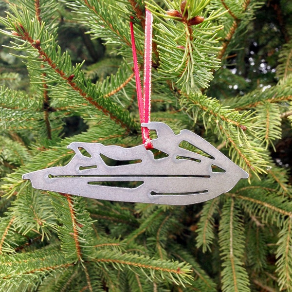 Jet Ski Metal Ornament, Personal Watercraft, Personalized Gift, Custom Christmas Ornament