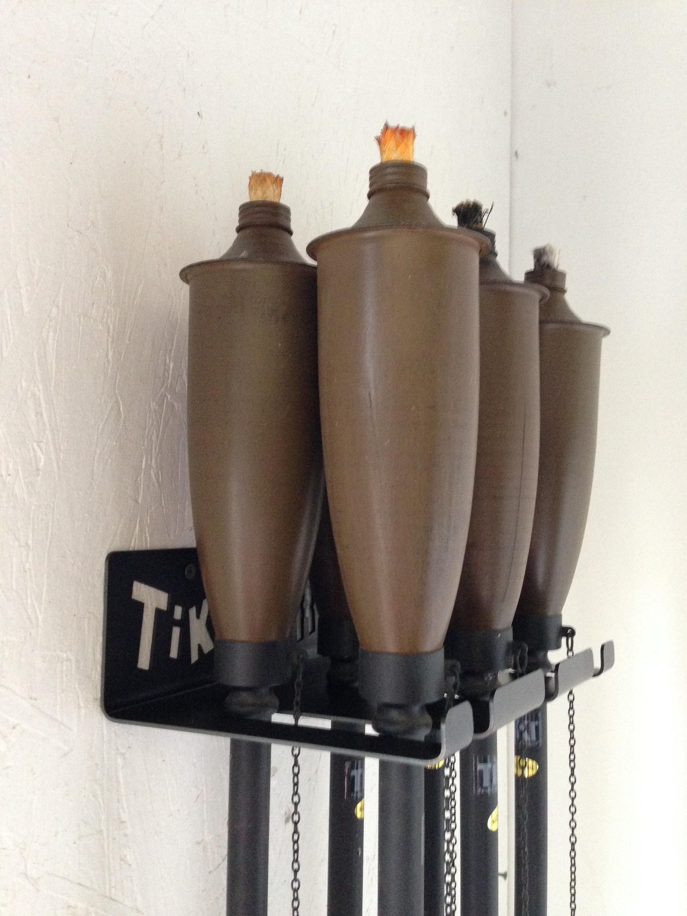 Torch Storage Shelf for tiki torch party torch yard torch - Etsy België
