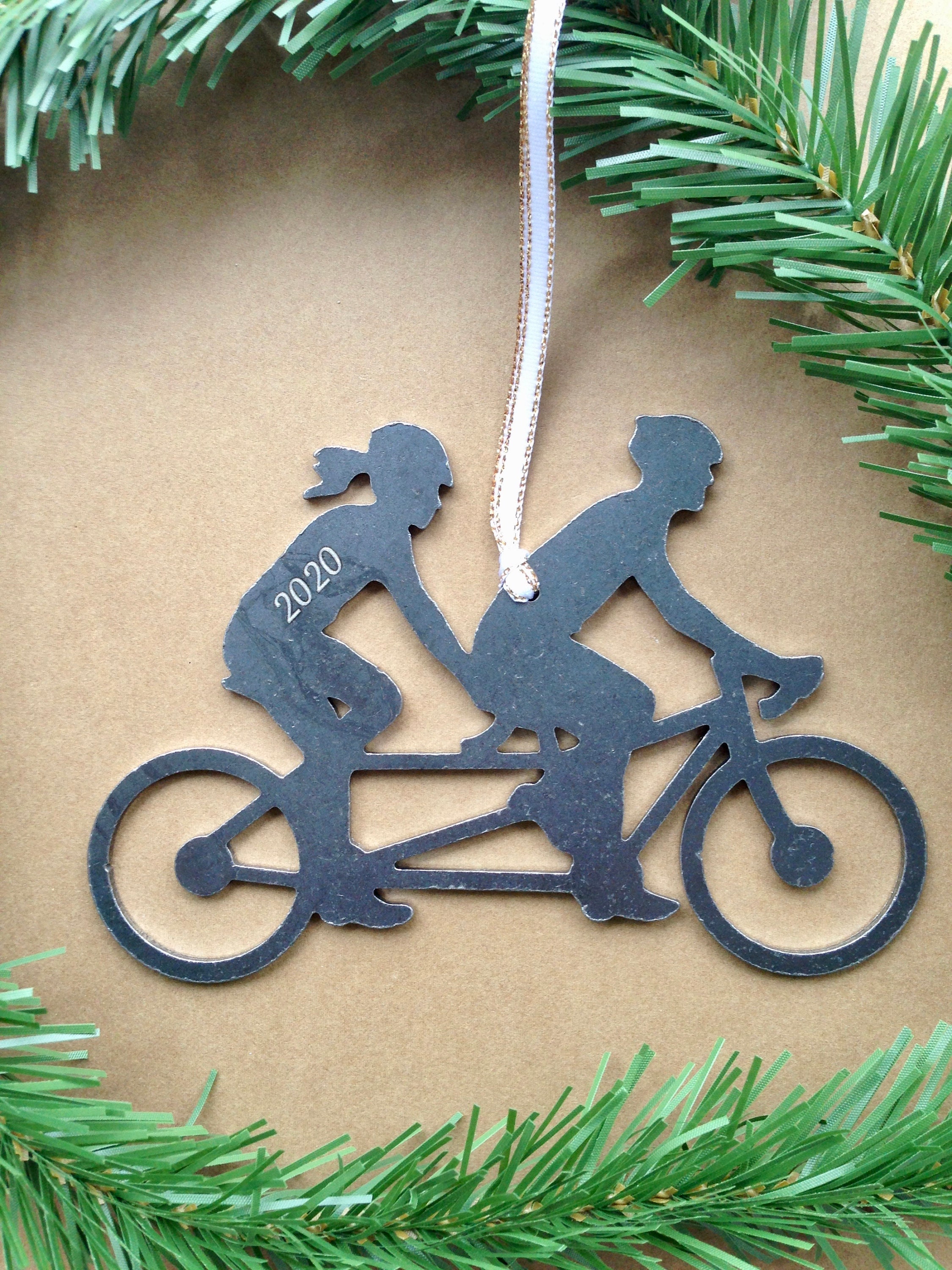 Tandem Bike Ornament Etsy