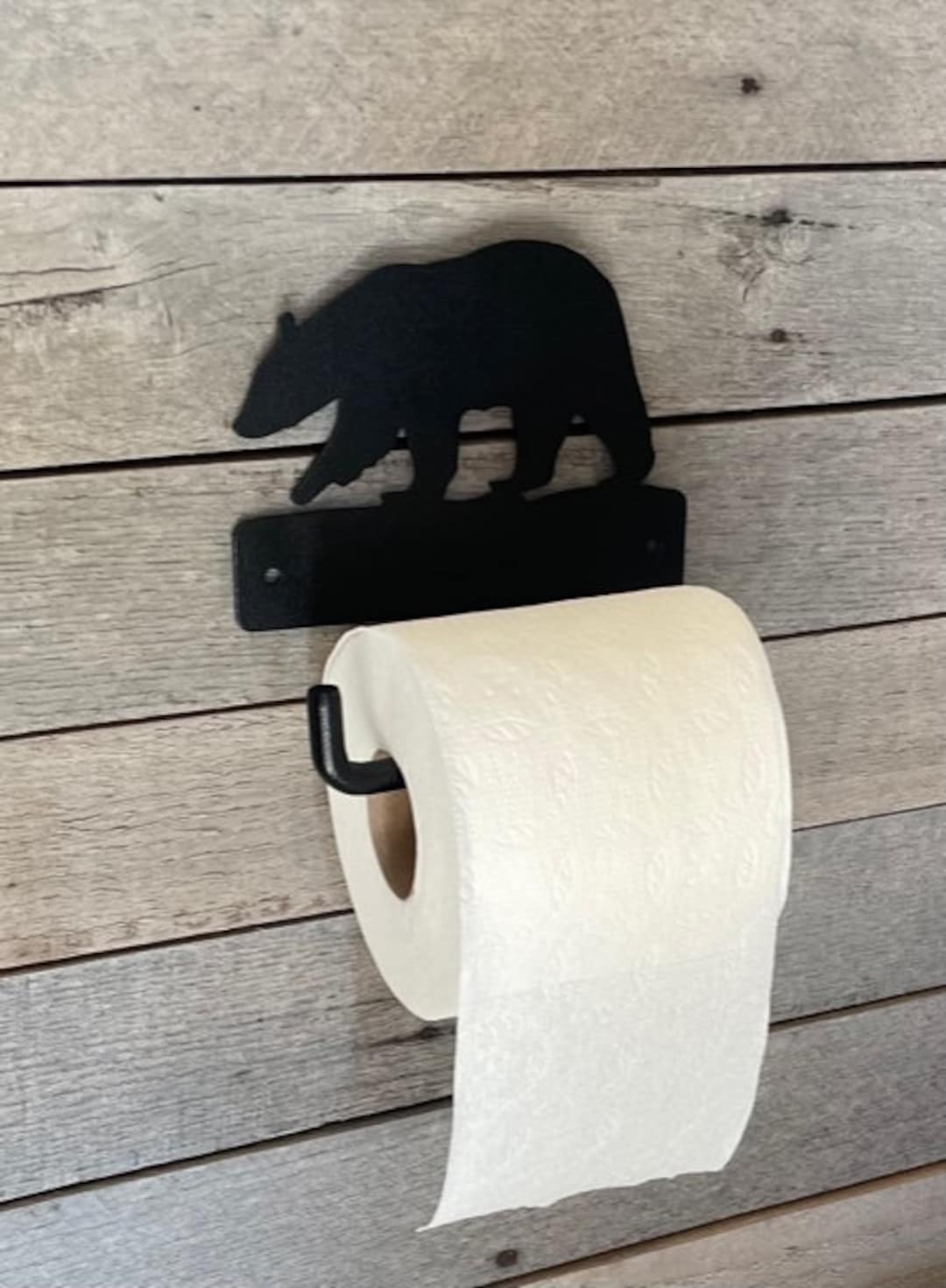 Bear Toilet Paper Holder, Metal Toilet Paper Holder, Towel Bar Etsy
