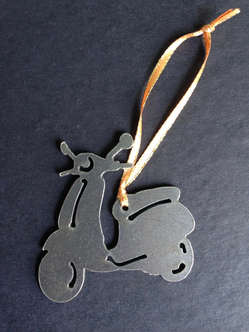 Scooter Ornament Metal Christmas Ornament Personalized Gift Etsy