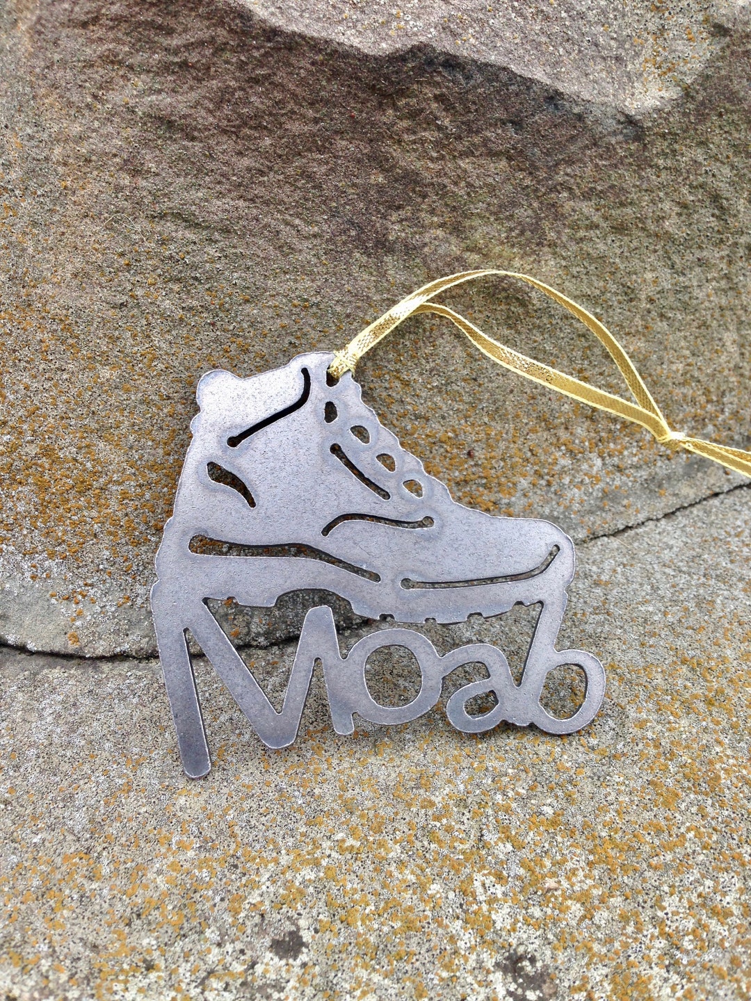 Moab Hiking Boot Ornament, Christmas Ornament, Personalized Gift Etsy