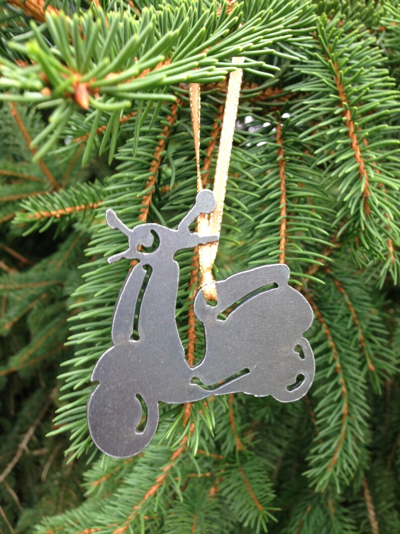 Scooter Ornament Metal Christmas Ornament Personalized Gift Etsy