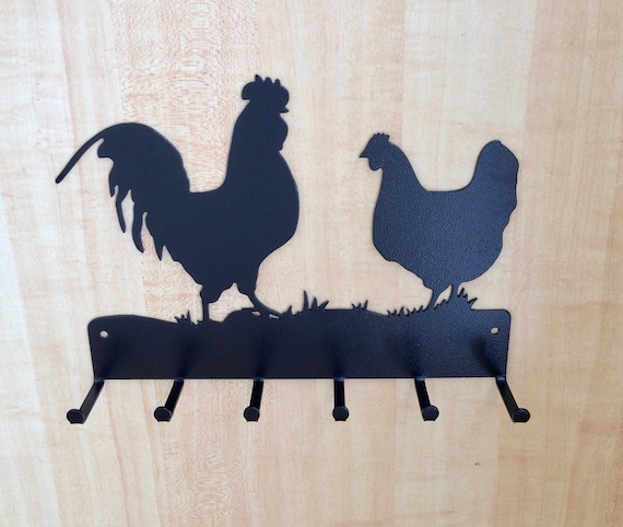 Metal Wall Mount Hen Hook Keyring Holder Chicken Key Hanger Rustic Rooster Decor Metal Wall Mount Hen Hook Keyring Holder Chicken Key Hanger Rustic Rooster Decor