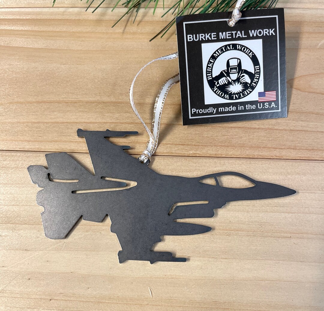 Fighter Jet Christmas Ornament, Military Gifts, Personalized Gifts