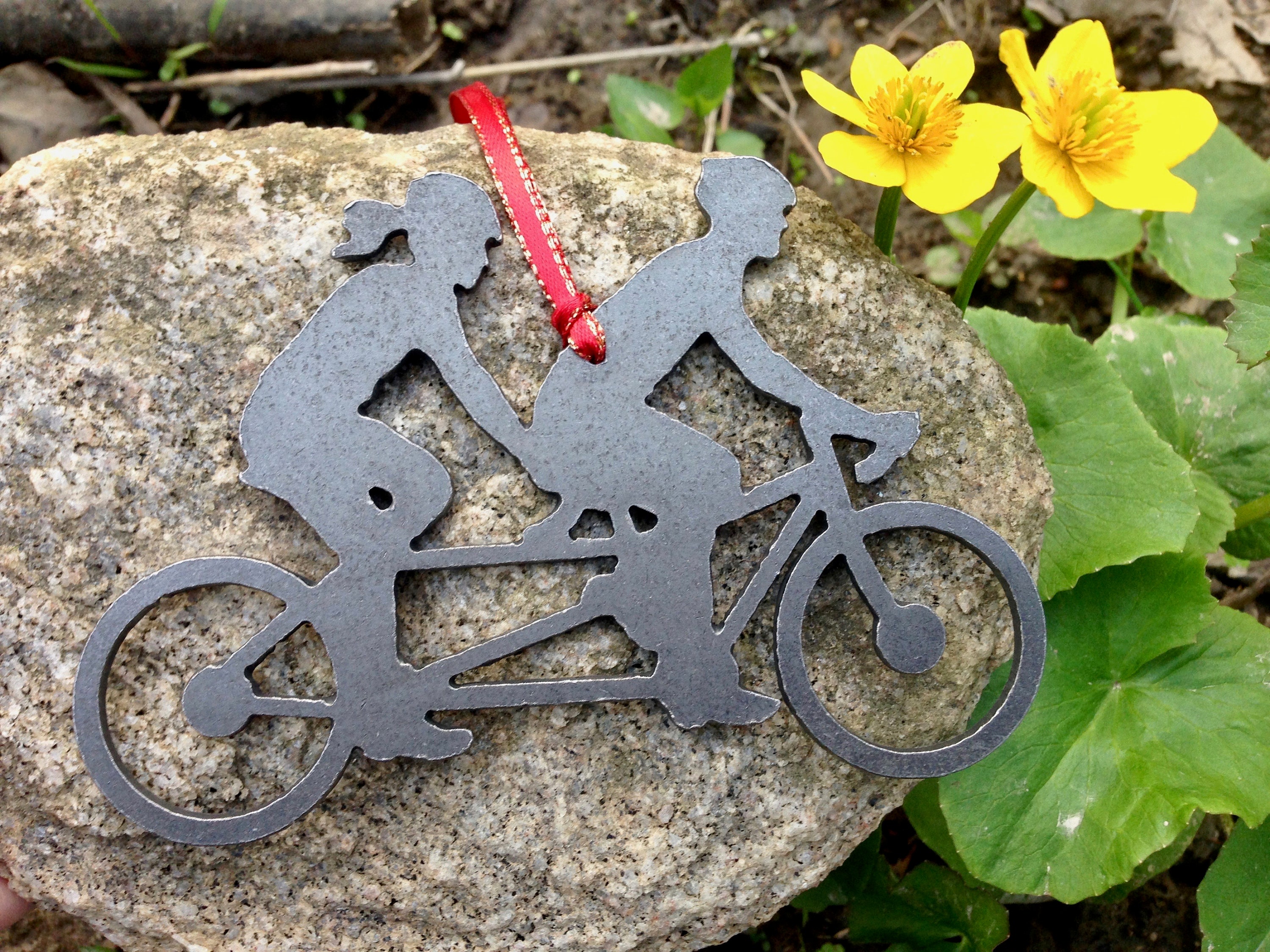 Tandem Bike Ornament Etsy