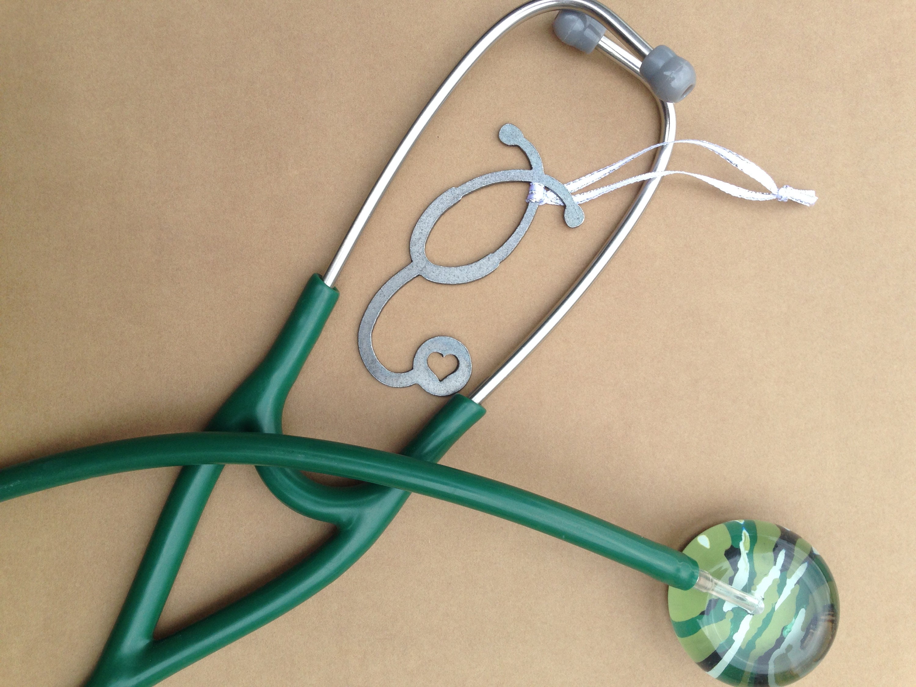 Stethoscope Metal Ornament Nurse Doctor EMT Veterinary Etsy