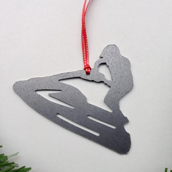 Stand Up Jet Ski Metal Ornament, Personal Watercraft, Personalized Gift, Custom Christmas Ornament