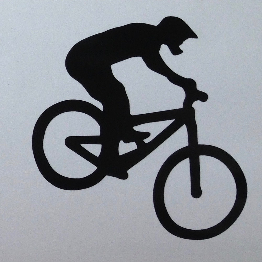 Mountain bike vinyl decal | Etsy