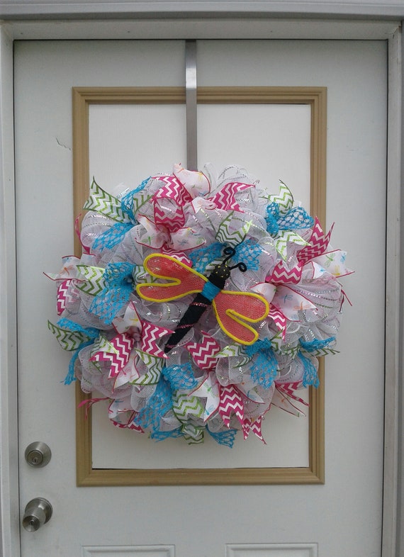 Dragonfly Ribbon Wreath