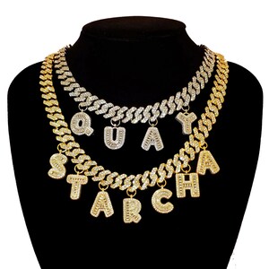 Custom Necklace with Any Letters, Hot Trendy Custom Name Choker, Personalized Name Jewelry, Name Choker for Women&#39;s Jewelry, Birthday Gifts
