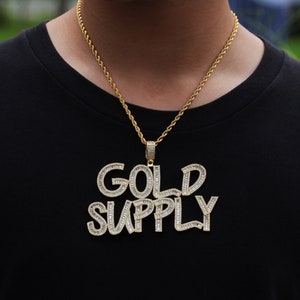 Gepersonaliseerde naamketting, perfect verjaardagscadeau voor hem, aangepaste naamplaatketting, blingbling ijzige aangepaste letters hiphopnaamsieraden