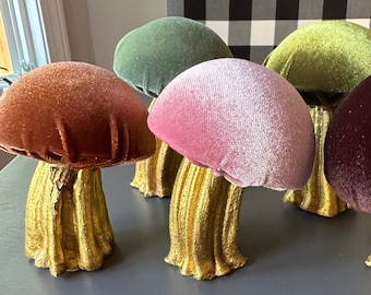Velvet mushroom, mushroom decor