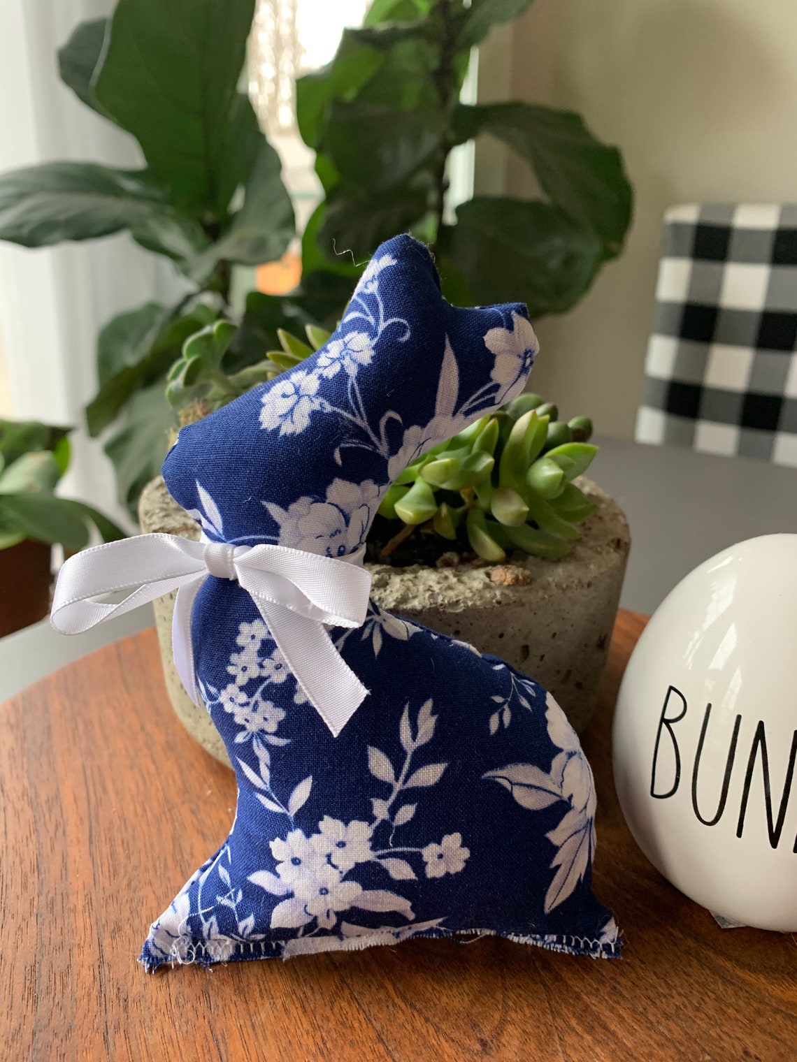 Farmhouse Style Fabric Bunnies Shabby Chic Bunny Rabbit | Etsy