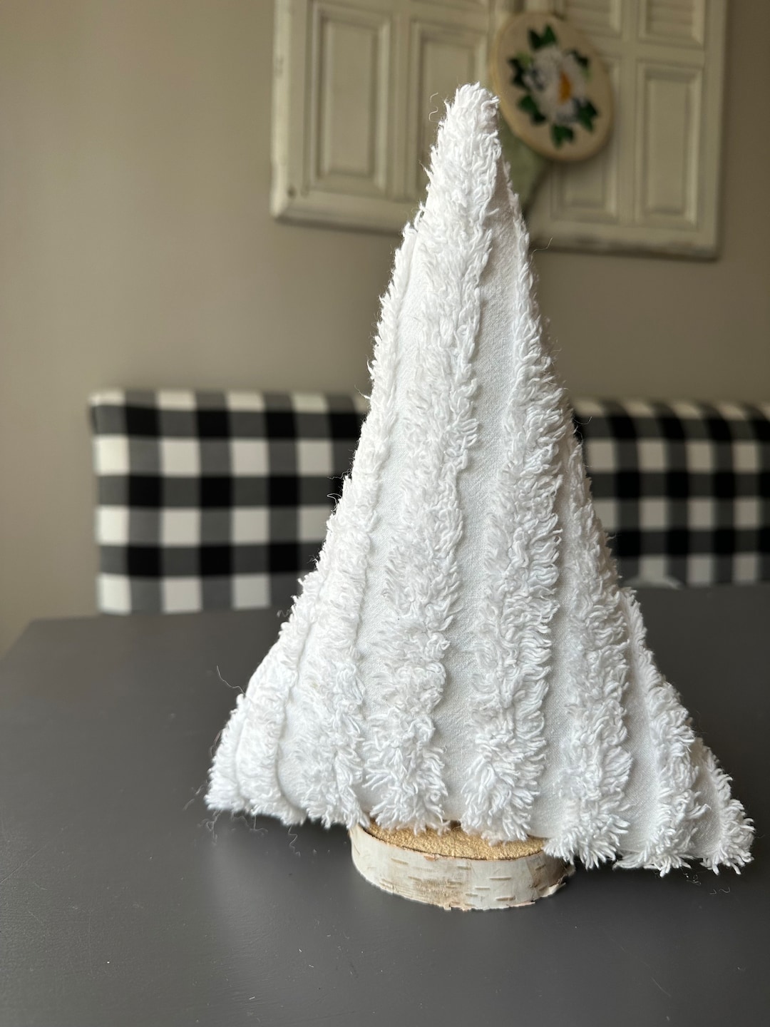 Vintage Chenille Christmas Tree Christmas Tree Decor Buffalo Etsy